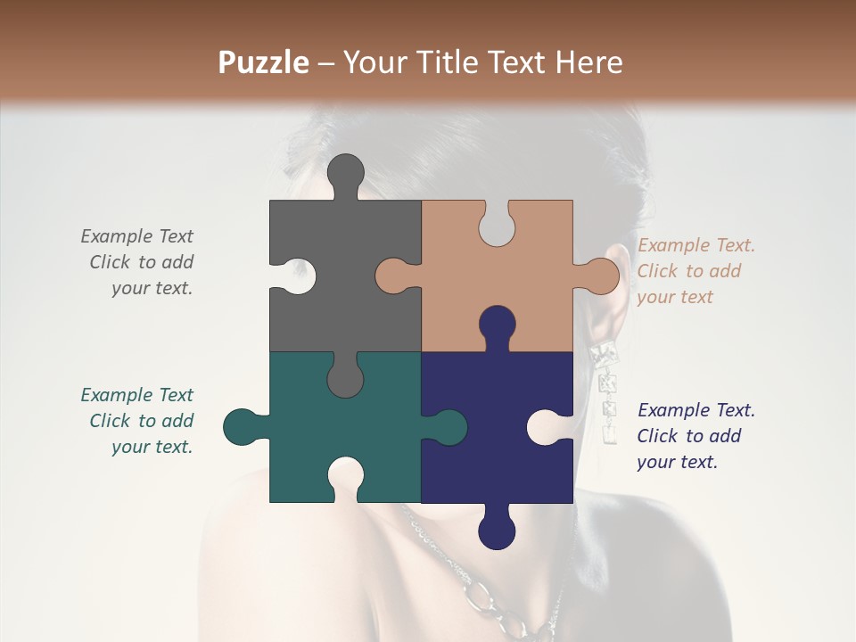 Young Face Fingers PowerPoint Template