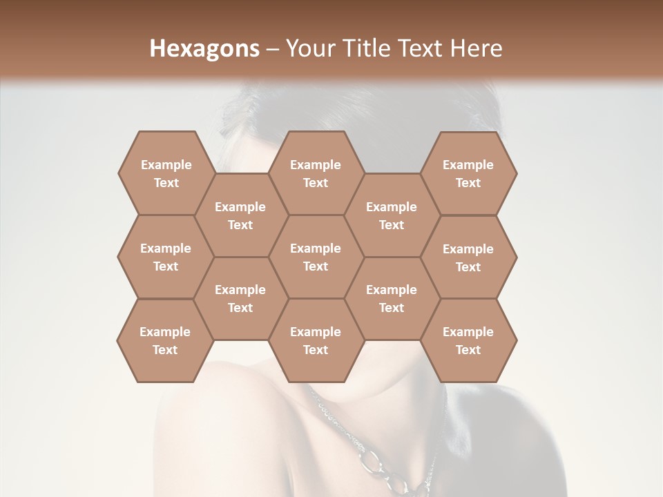 Young Face Fingers PowerPoint Template