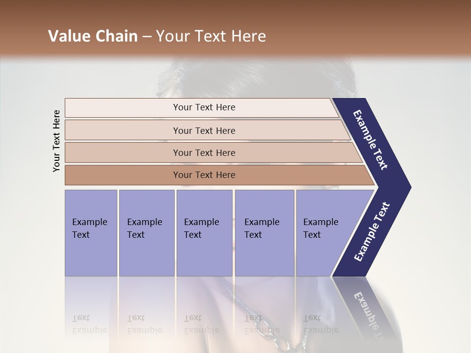 Young Face Fingers PowerPoint Template