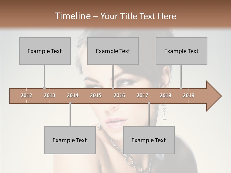 Young Face Fingers PowerPoint Template