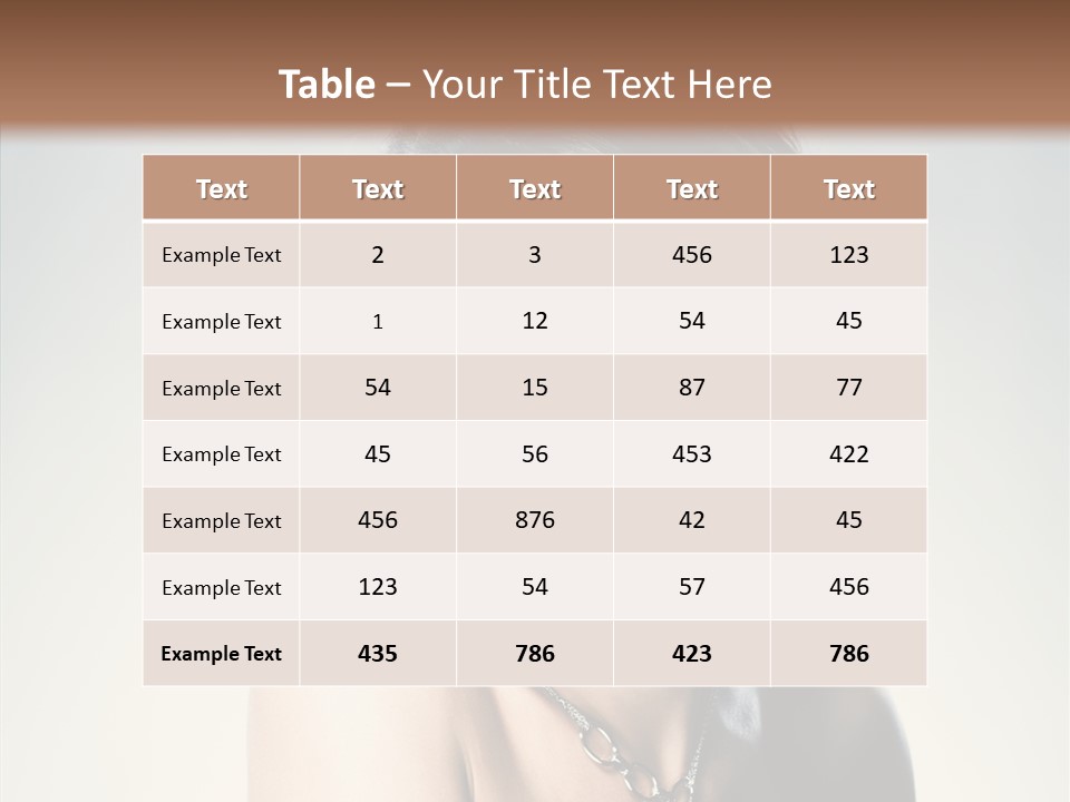 Young Face Fingers PowerPoint Template