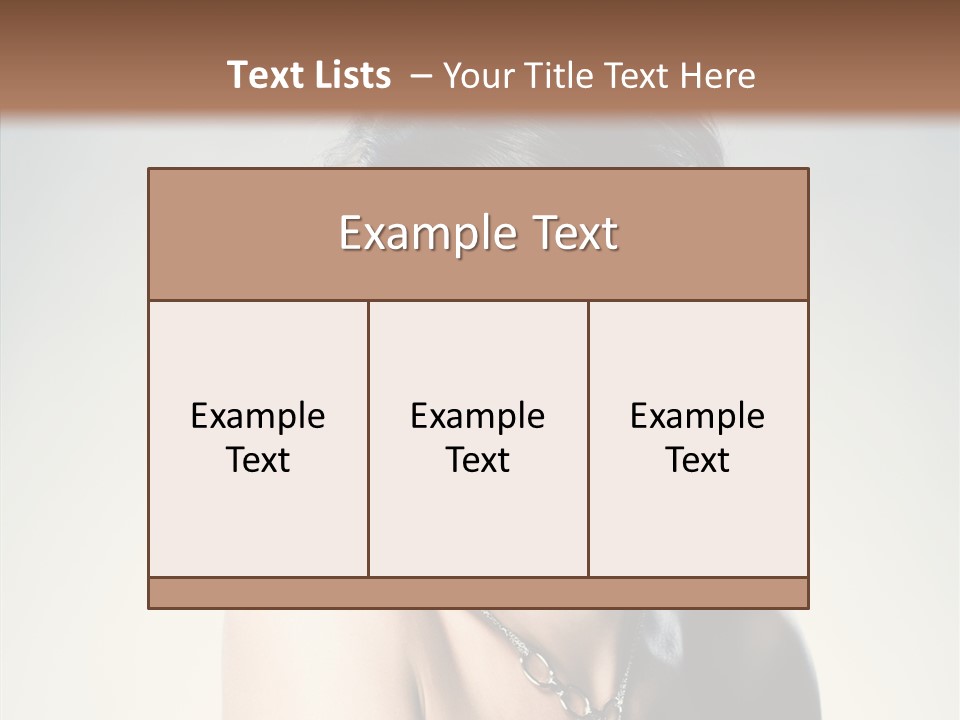 Young Face Fingers PowerPoint Template
