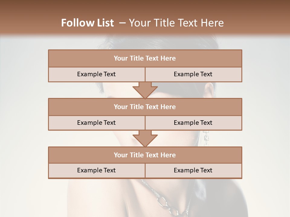 Young Face Fingers PowerPoint Template