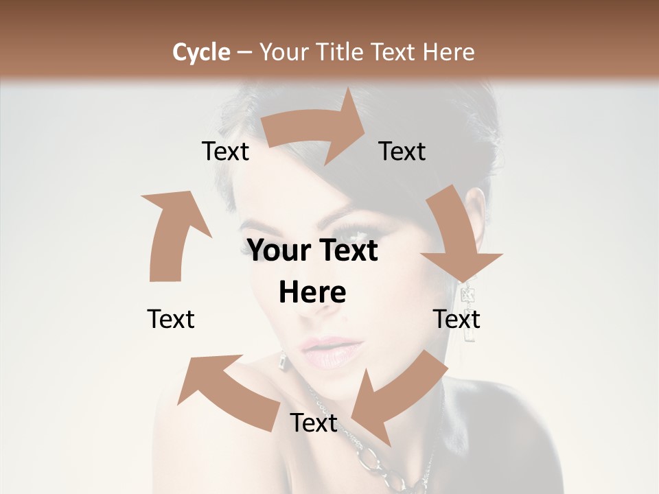 Young Face Fingers PowerPoint Template