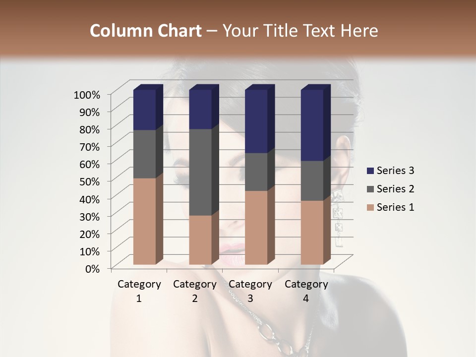 Young Face Fingers PowerPoint Template