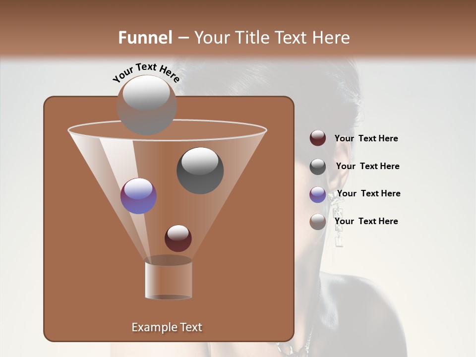 Young Face Fingers PowerPoint Template