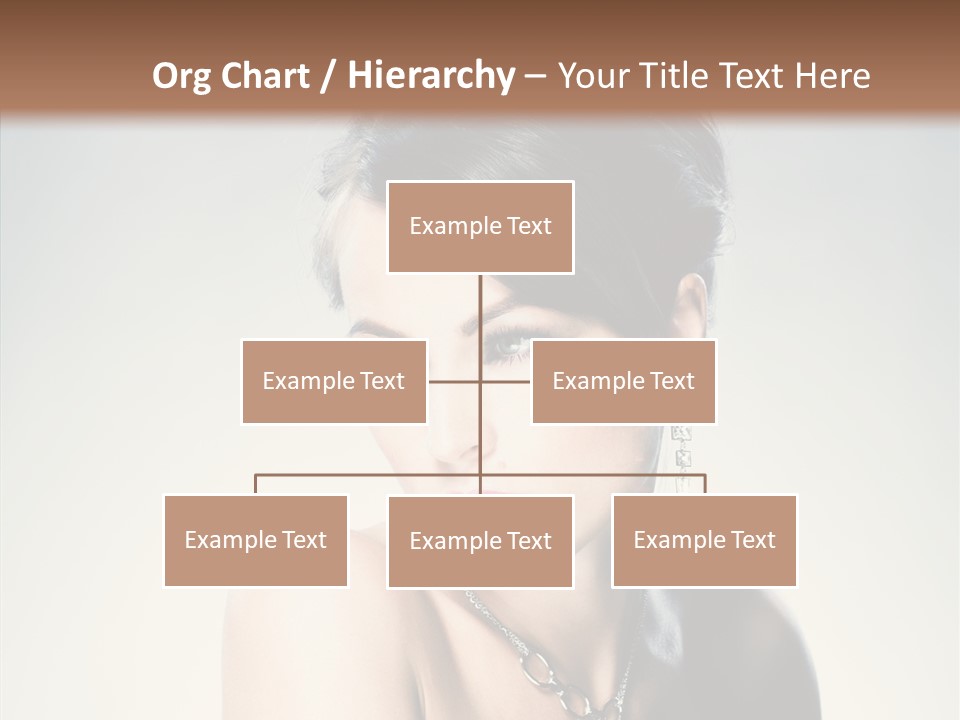 Young Face Fingers PowerPoint Template