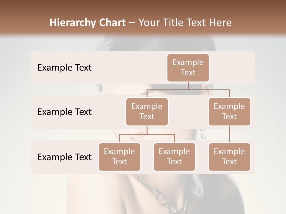 Young Face Fingers PowerPoint Template