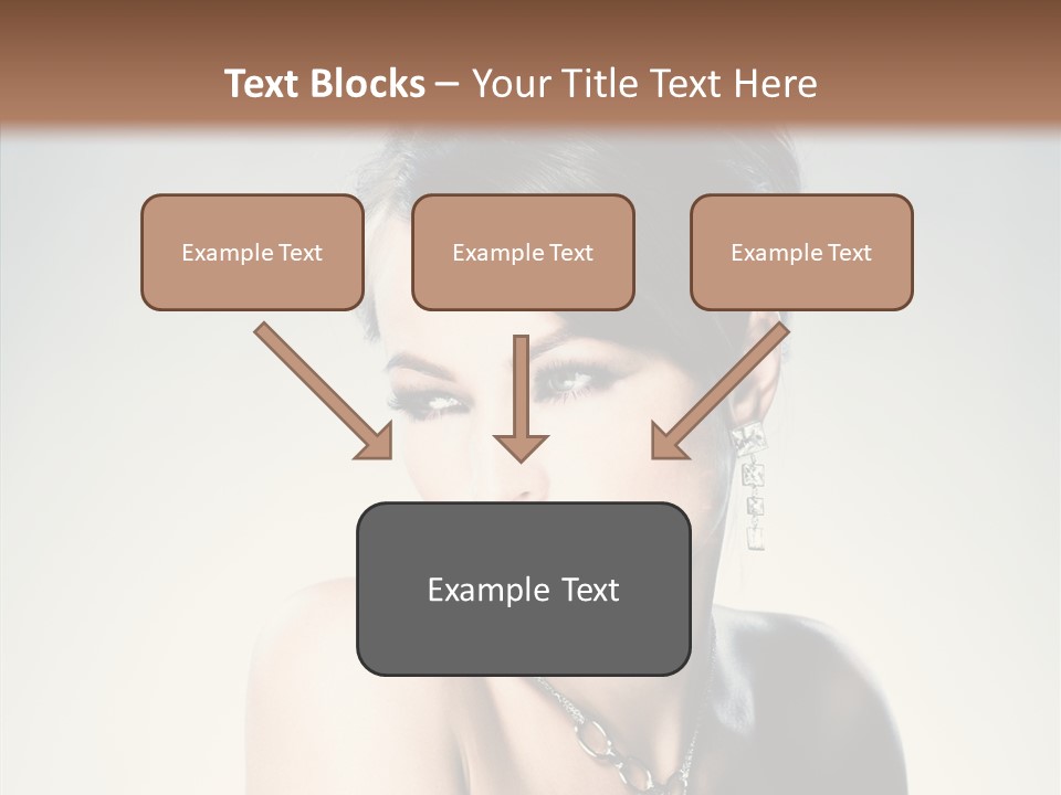 Young Face Fingers PowerPoint Template