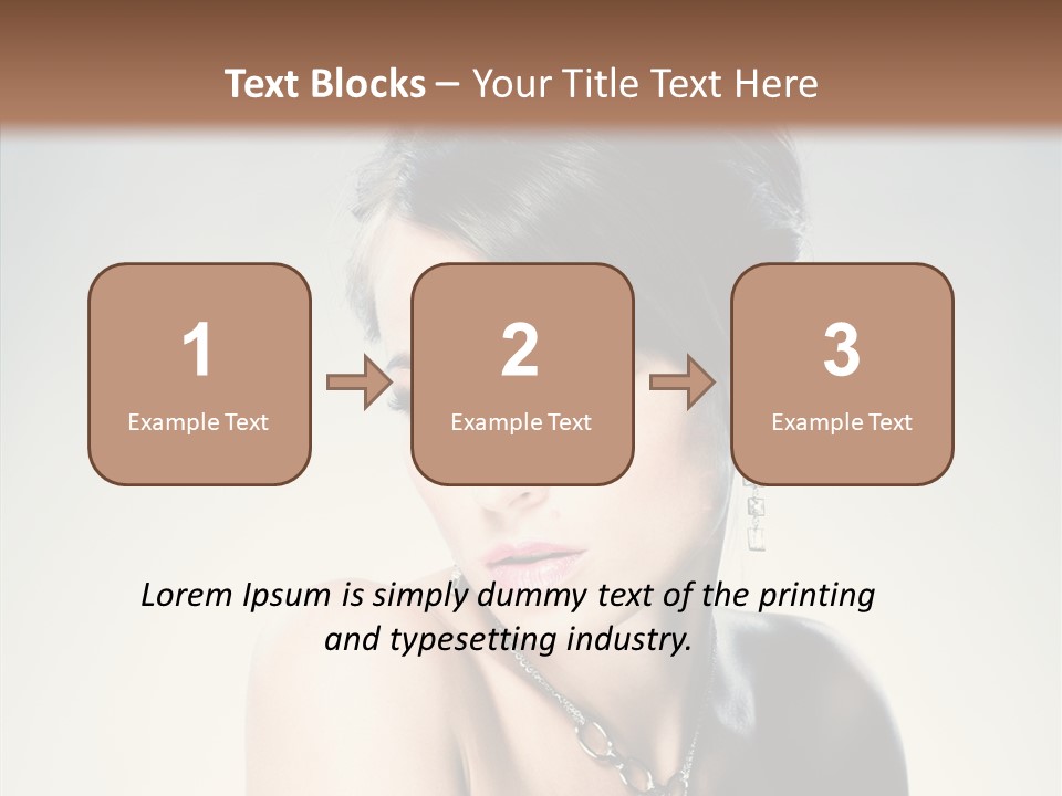 Young Face Fingers PowerPoint Template
