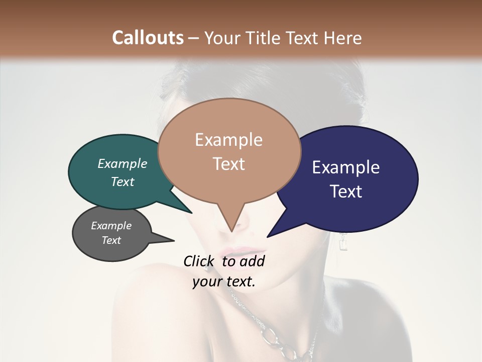 Young Face Fingers PowerPoint Template