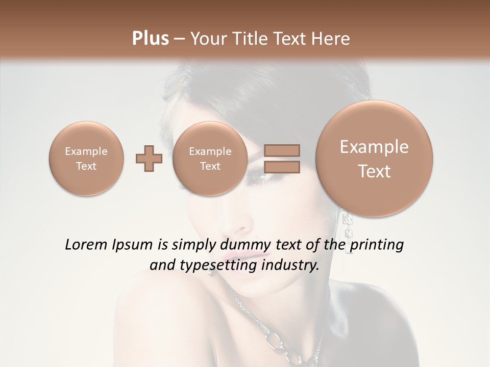 Young Face Fingers PowerPoint Template