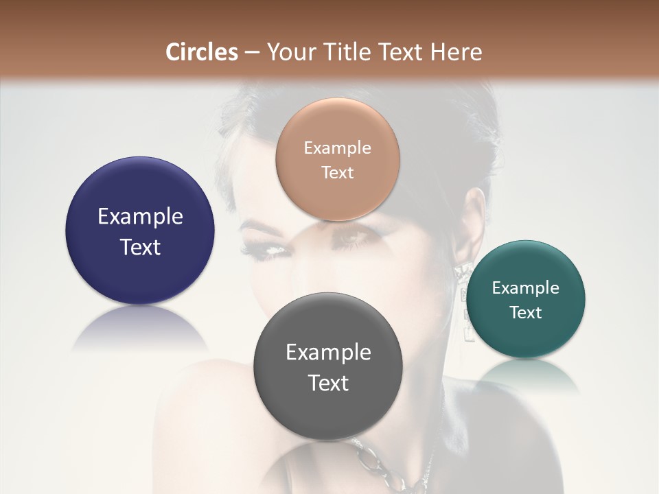 Young Face Fingers PowerPoint Template