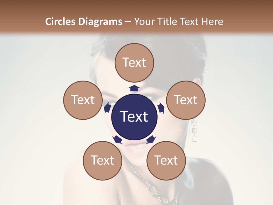 Young Face Fingers PowerPoint Template