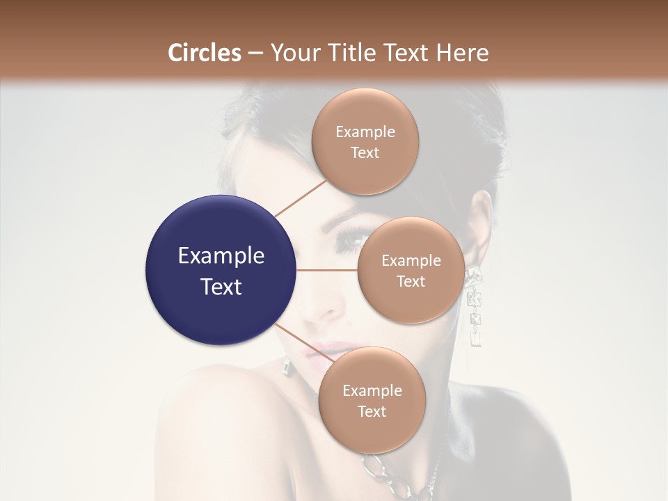 Young Face Fingers PowerPoint Template