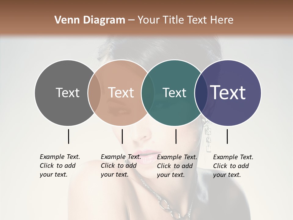 Young Face Fingers PowerPoint Template