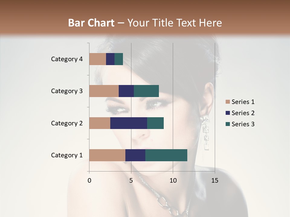 Young Face Fingers PowerPoint Template