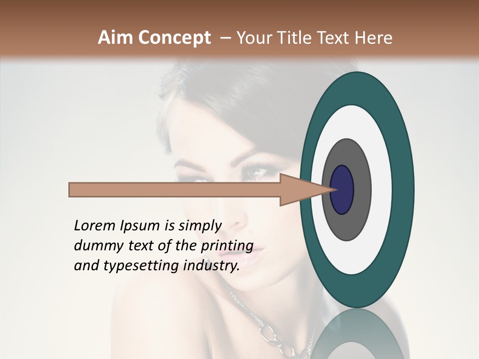 Young Face Fingers PowerPoint Template