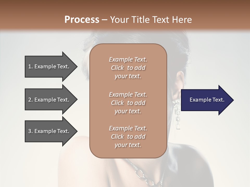 Young Face Fingers PowerPoint Template