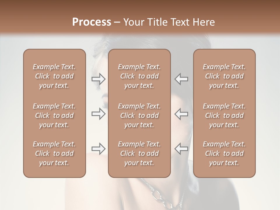 Young Face Fingers PowerPoint Template