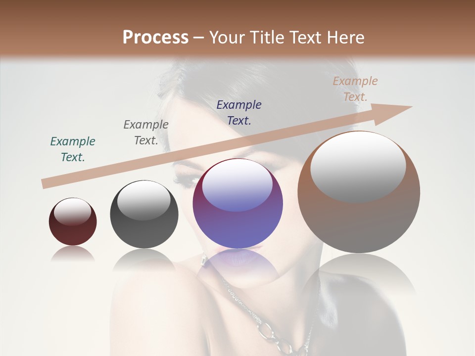 Young Face Fingers PowerPoint Template