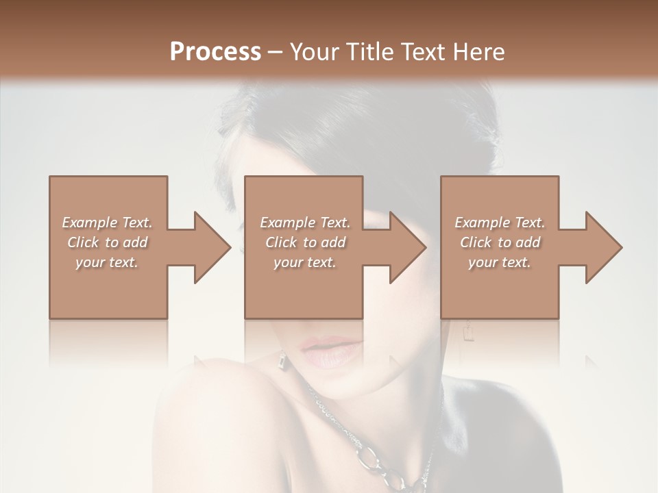Young Face Fingers PowerPoint Template