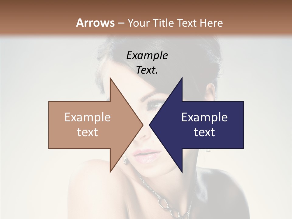 Young Face Fingers PowerPoint Template