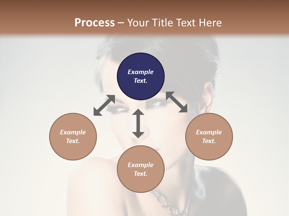 Young Face Fingers PowerPoint Template