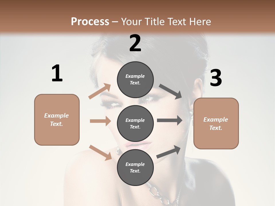 Young Face Fingers PowerPoint Template