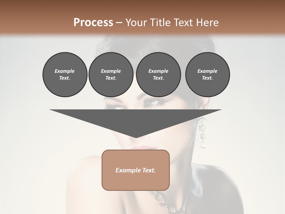 Young Face Fingers PowerPoint Template