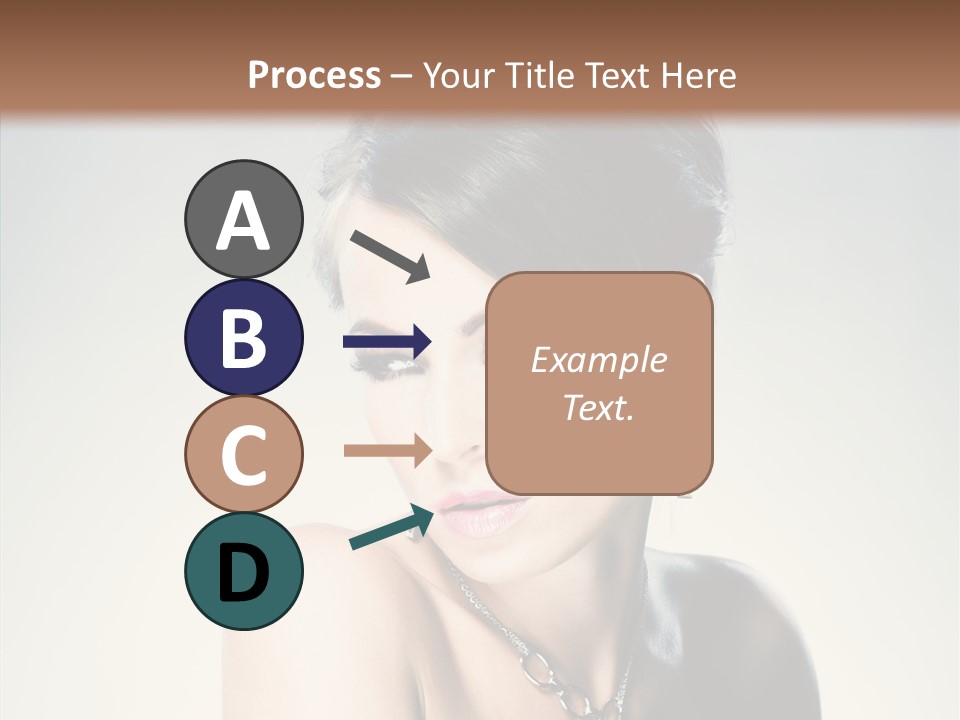 Young Face Fingers PowerPoint Template