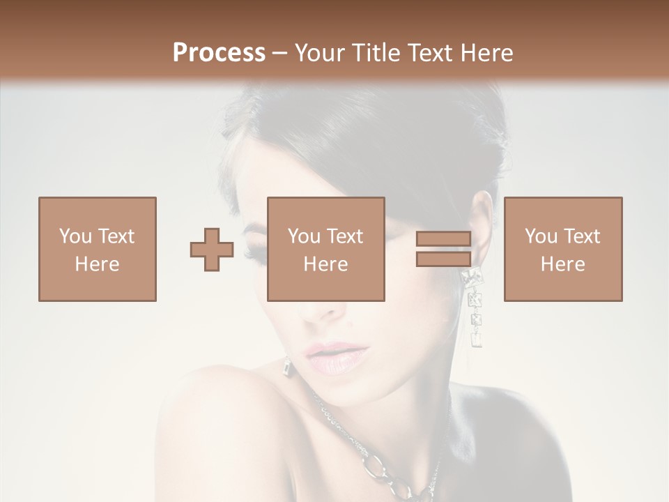 Young Face Fingers PowerPoint Template
