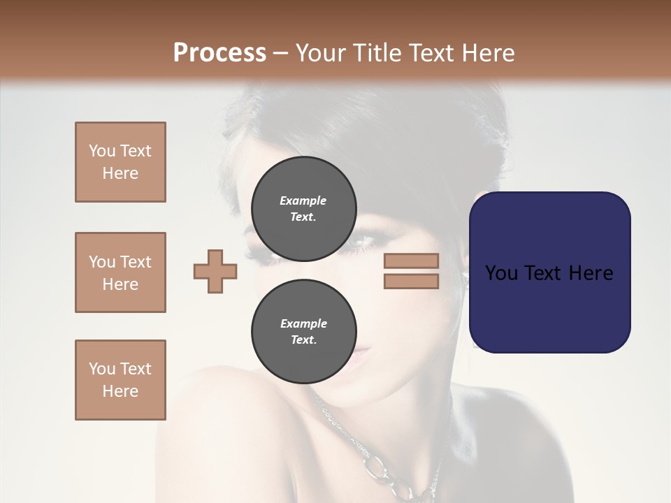 Young Face Fingers PowerPoint Template