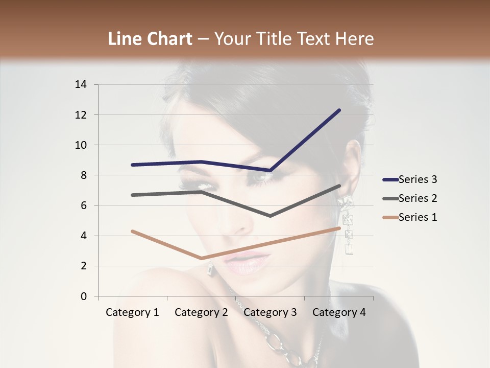 Young Face Fingers PowerPoint Template