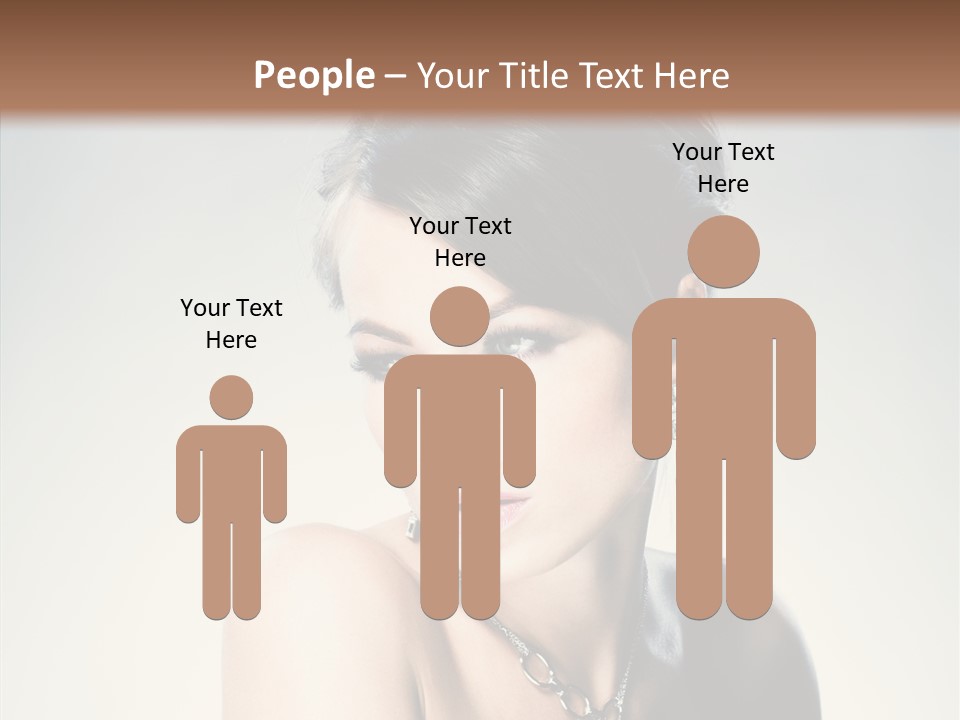 Young Face Fingers PowerPoint Template