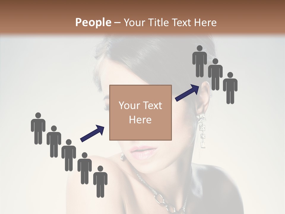 Young Face Fingers PowerPoint Template