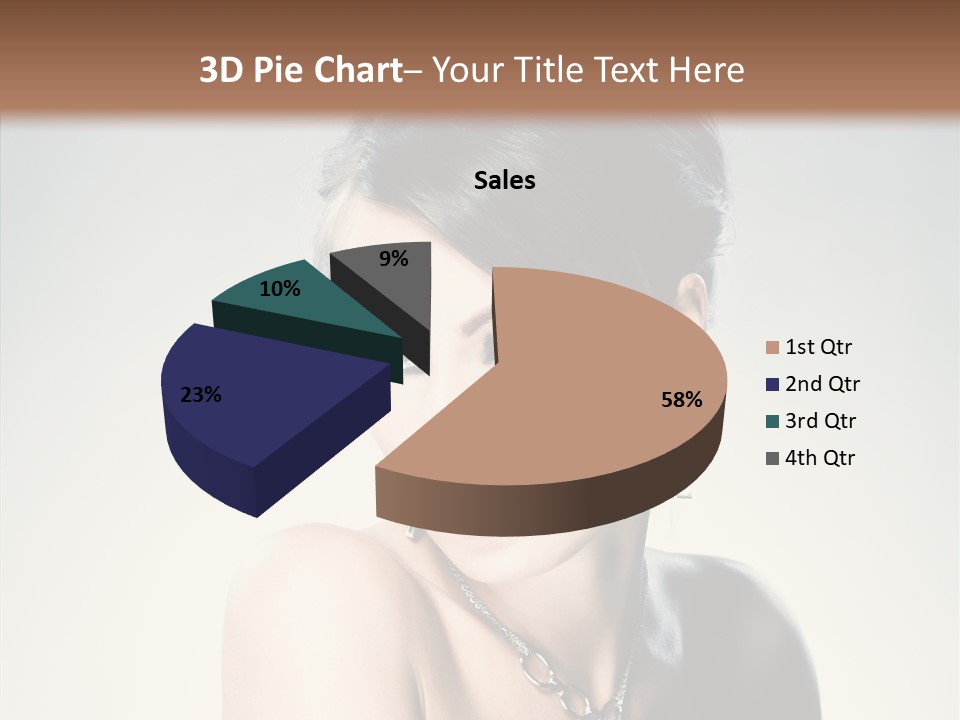 Young Face Fingers PowerPoint Template