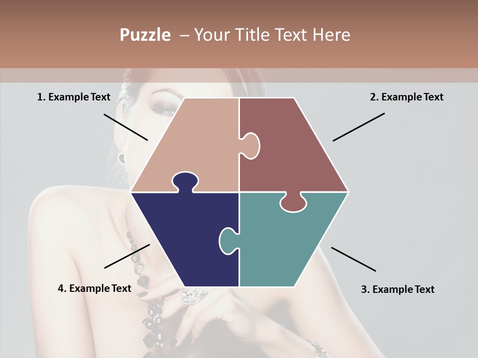 Fingers Jewelry Femininity PowerPoint Template