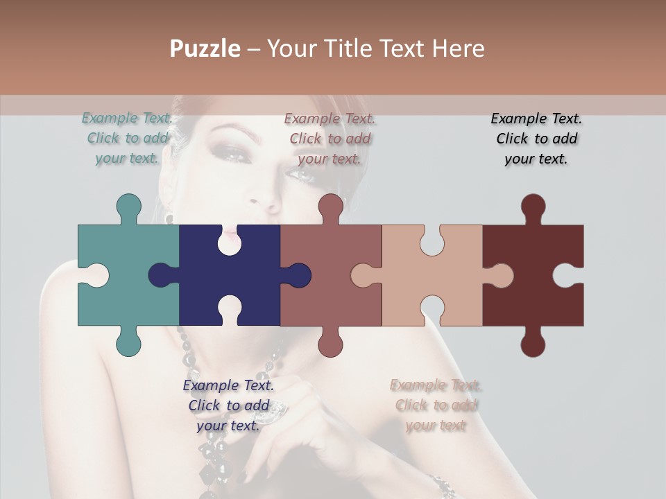 Fingers Jewelry Femininity PowerPoint Template