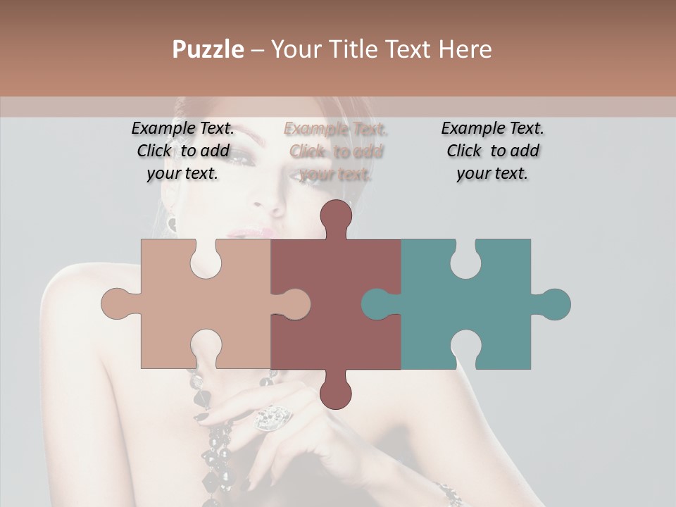 Fingers Jewelry Femininity PowerPoint Template