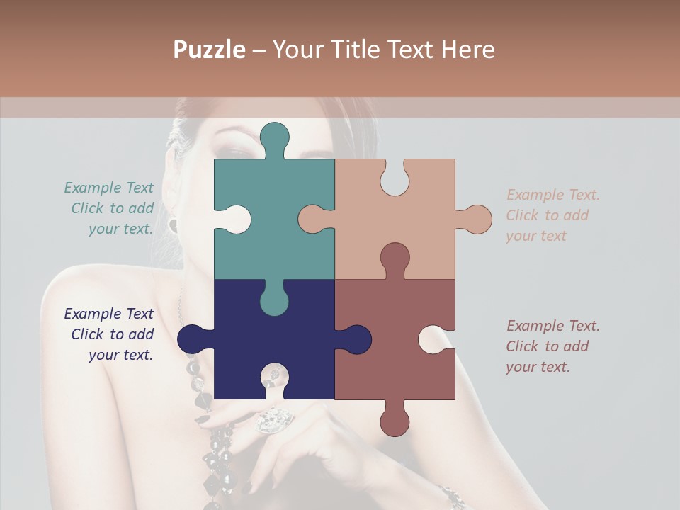 Fingers Jewelry Femininity PowerPoint Template