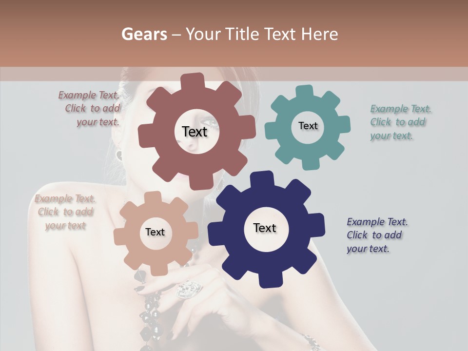 Fingers Jewelry Femininity PowerPoint Template