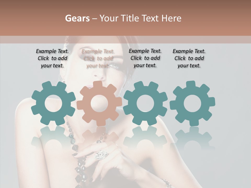 Fingers Jewelry Femininity PowerPoint Template