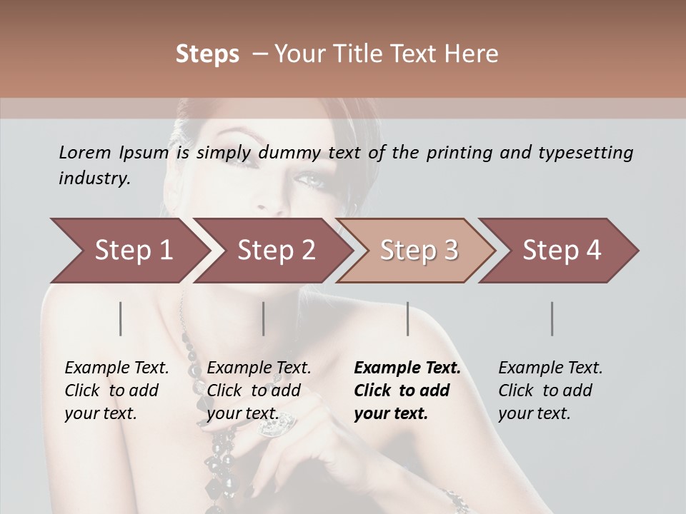 Fingers Jewelry Femininity PowerPoint Template