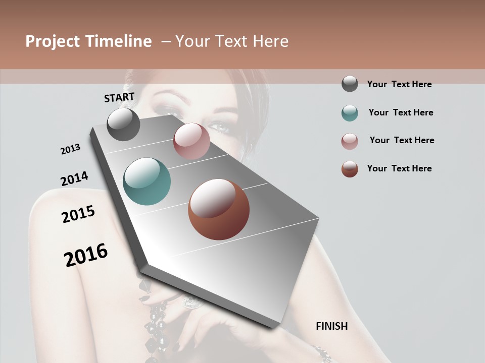 Fingers Jewelry Femininity PowerPoint Template