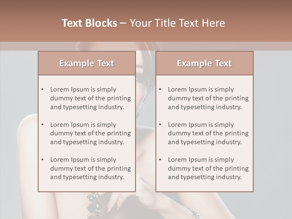 Fingers Jewelry Femininity PowerPoint Template