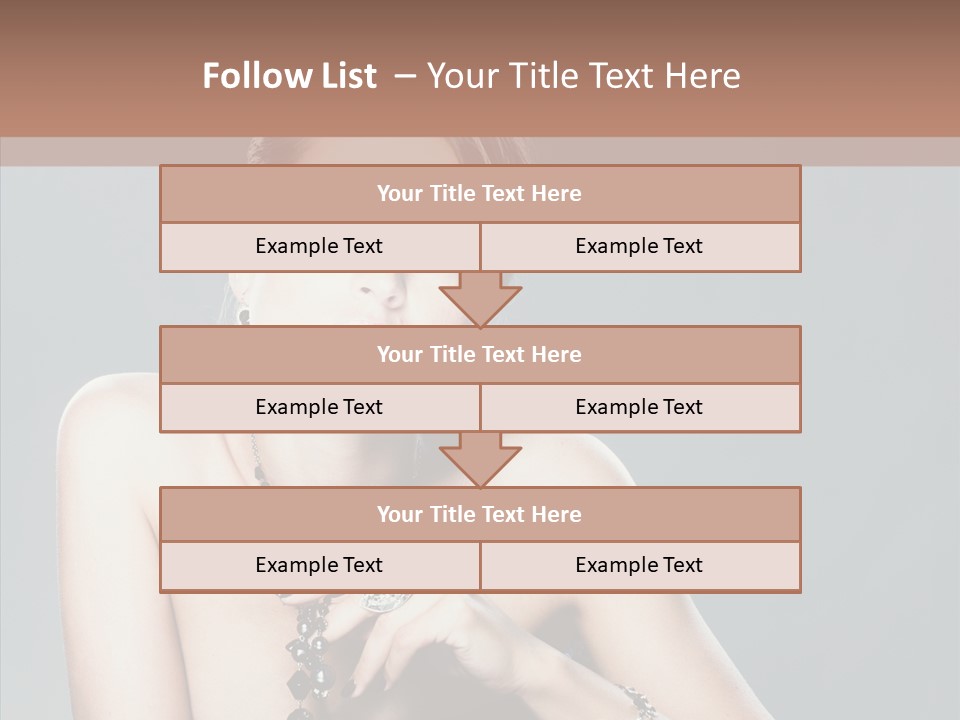 Fingers Jewelry Femininity PowerPoint Template