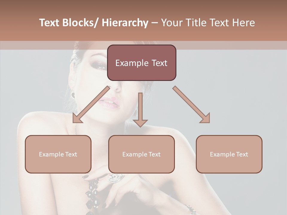 Fingers Jewelry Femininity PowerPoint Template