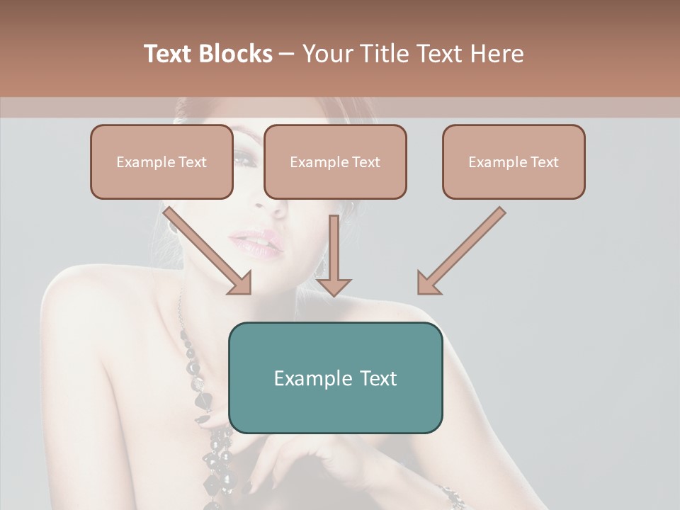 Fingers Jewelry Femininity PowerPoint Template