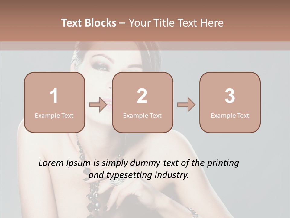 Fingers Jewelry Femininity PowerPoint Template